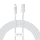 Baseus Gem 2.4A 2m Cable (White) In preparation Your Sports Performance