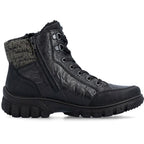 Rieker Z7230-00 Waterproof Leather Women's Boots Black