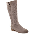 Women's boots, suede, insulated, openwork, khaki, Potocki 12522 To be categorized Your Sports Performance
