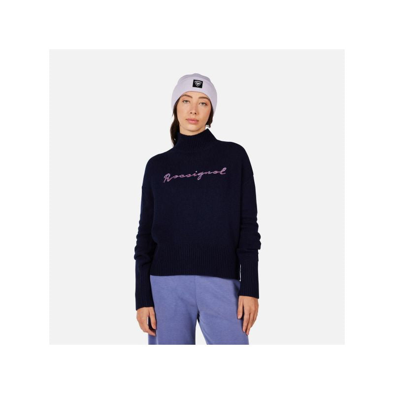 ROSSIGNOL W SIGNATURE SWEATER navy blue women's sweater