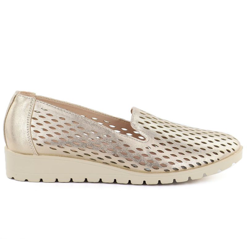 Women's openwork gold lords shoes Jezzi RMR1628 To be categorized Your Sports Performance