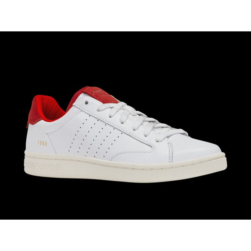 K-swiss LOZAN KLUB LTH WHITE/MARS RED/SNOW WHITE-M sneakers (07263-113-M) K- Swiss