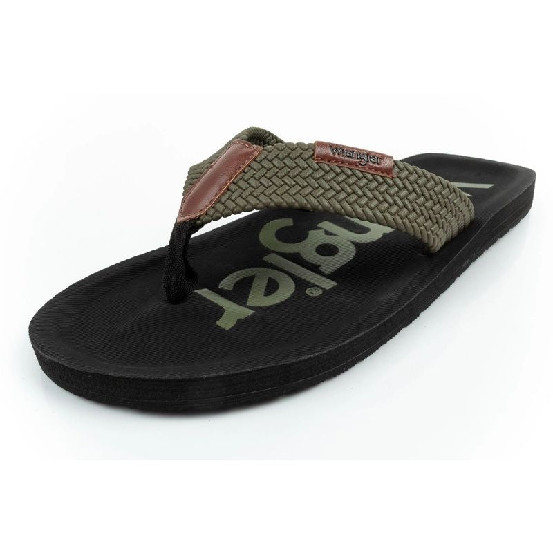Wrangler men's shoes Zane Flipflop green flip-flops Wrangler