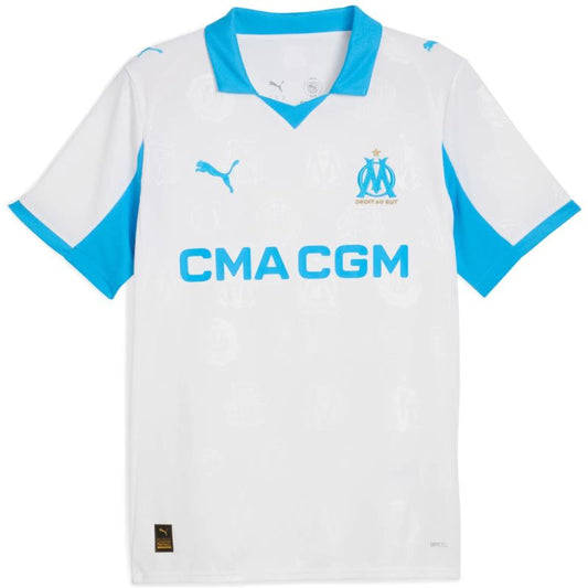 Men's Puma Olympique Marseille Home Jersey Replica white 779801 01 In preparation Your Sports Performance