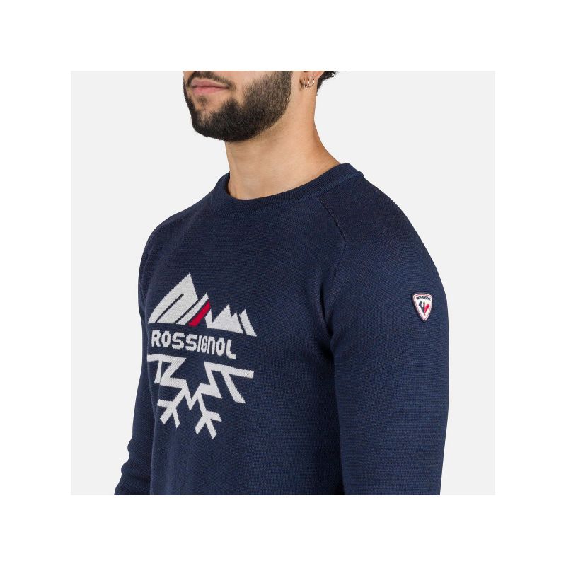 Rossignol Alpine Half Zip Sweater Navy Blue Rossignol