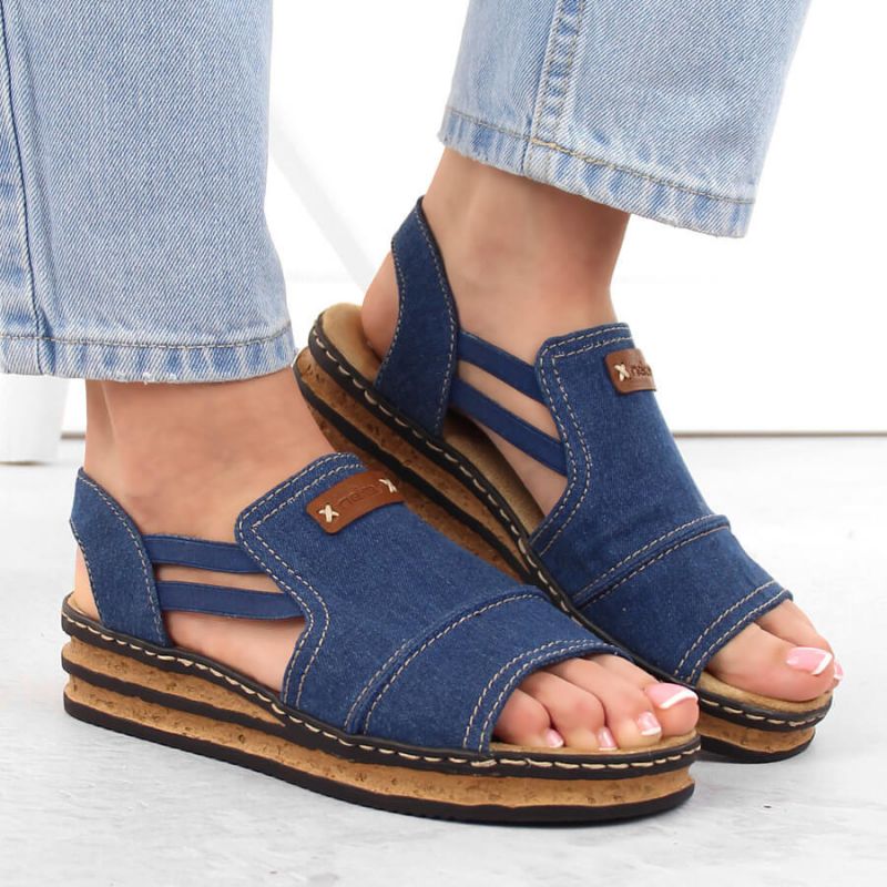 Comfortable Rieker W RKR684 jeans platform sandals Footwear/Lifestyle/Rieker Your Sports Performance