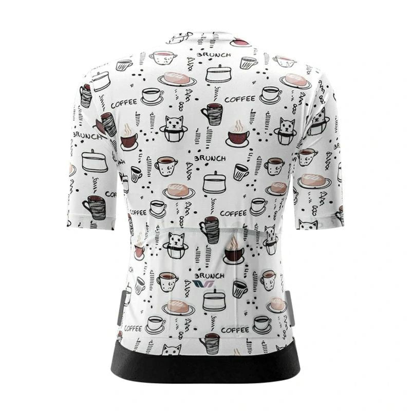 Rockbros 15110005004 Women's Short Sleeve Cycling Jersey M - White