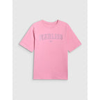 Girls' loose T-shirt with print 4F 4FJRSS26TTSHF3453-56S 4f