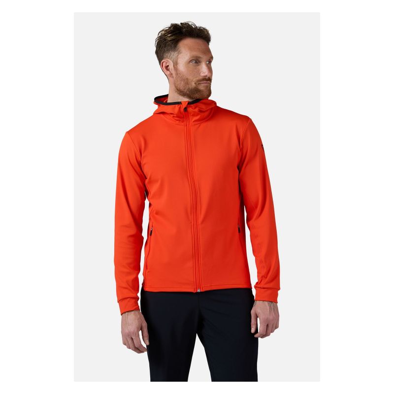 ROSSIGNOL Men's Mid Layer Thin Fz Sweatshirt Orange