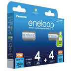 PANASONIC ENELOOP SET 4x AA 2000mAh + 4x AAA 800mAh Baterie, akumulatorki i ładowarki/Akumulatorki Your Sports Performance