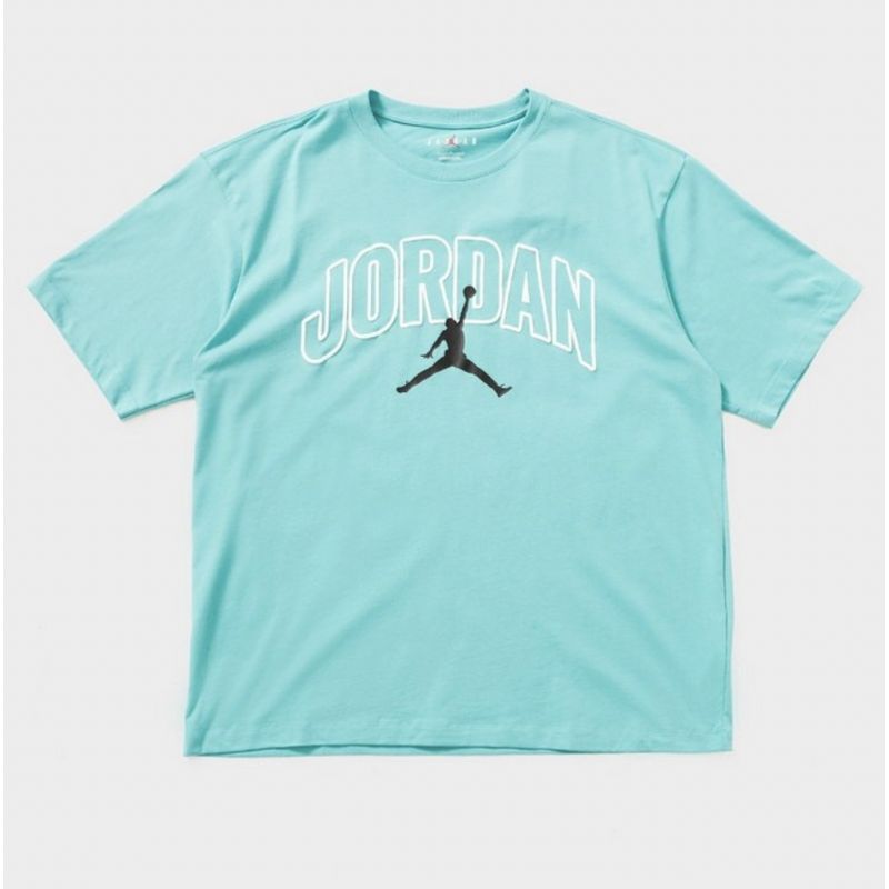 Men's Air Jordan Brooklyn Arch Logo T-shirt Washed Teal - IB7347-392 AIR Jordan
