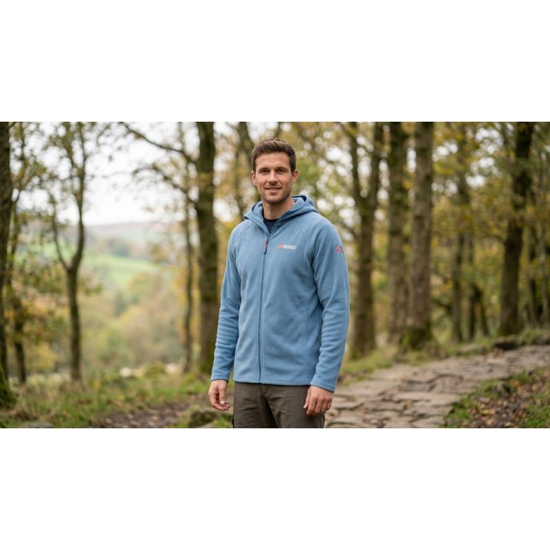 Men’s Fleece Jacket Geographical Norway TUGOOD PETROLE DB MEN 233 (WZ3337H/GN-PETROL)