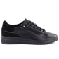 Women's black leather shoes with a zipper Potocki JE19402 Potocki