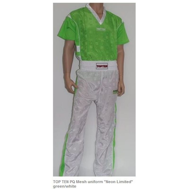 TOP TEN NEON kickboxing outfit green and white In preparation Your Sports Performance