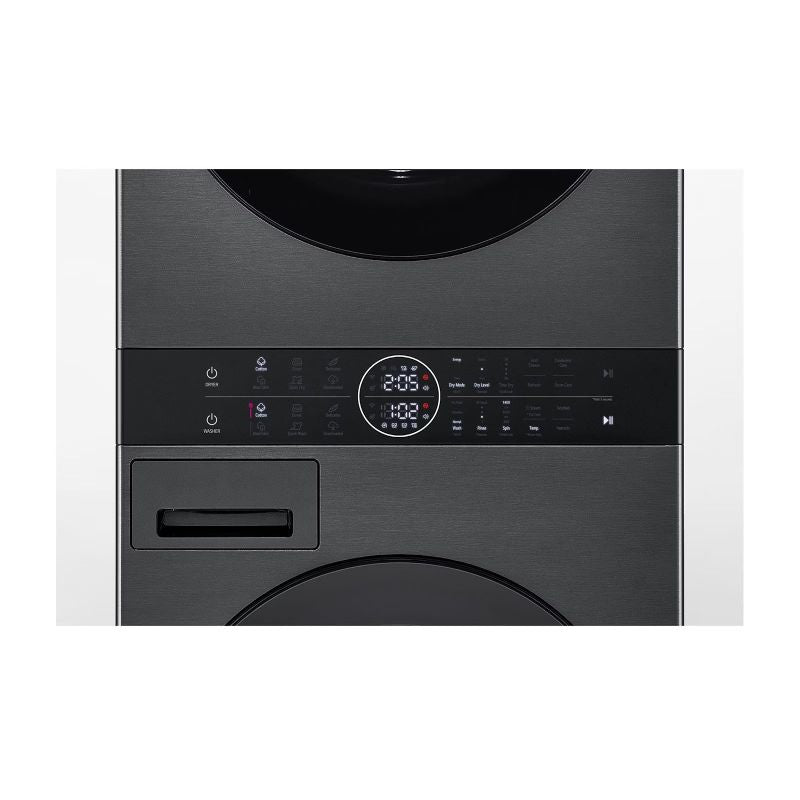 WashTower LG WT1210BBF 12/10kg AI DirectDrive washer-dryer with TurboWash heat pump, black AGD - Produkty/Pralko suszarki wolnostojące Your Sports Performance