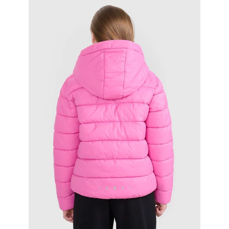 Girls' down jacket with synthetic filling 4F 4FJRAW25TDJAF0816-54S Clothing Your Sports Performance