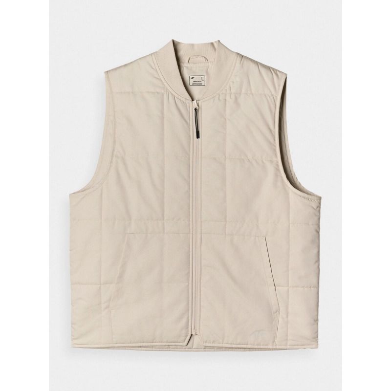 Men's down vest with stand-up collar 4F 4FRAW24TVESM171-12S 4f