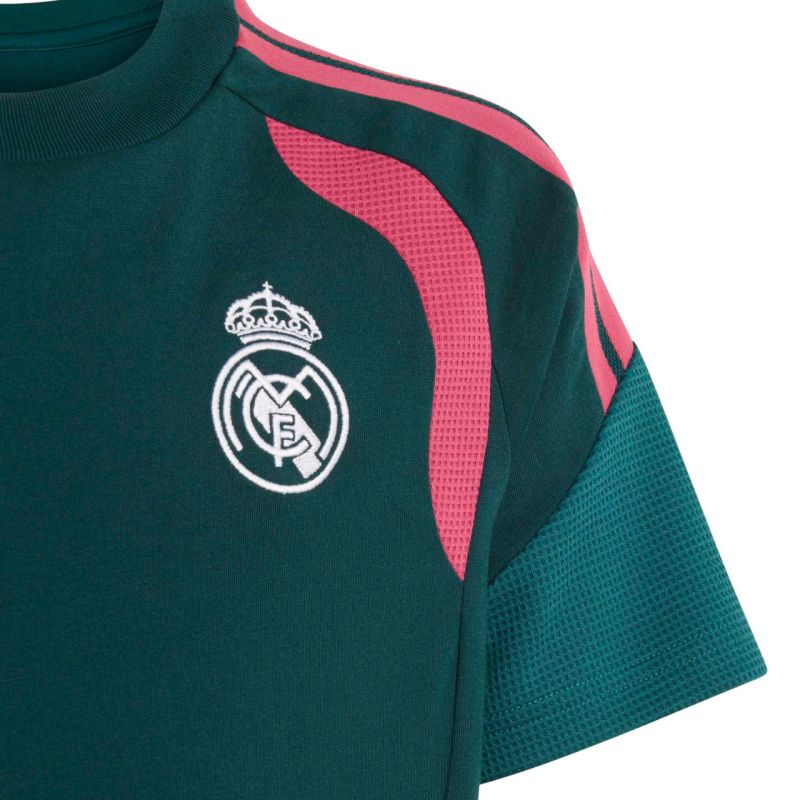 adidas Real Madrid 26/27 Tiro 26 Sweat Tee for kids dark green KZ2483