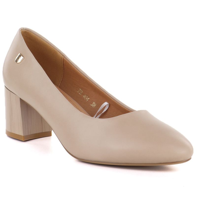 Women's Sergio Leone PB404 coffee block heel pumps LEONE
