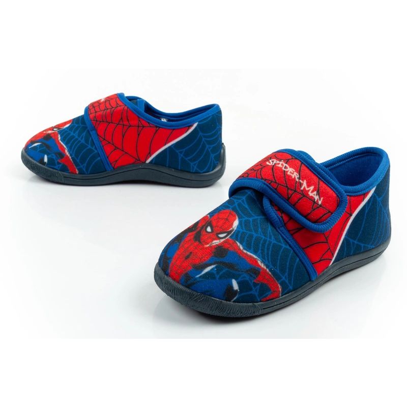 Leomil children's shoes Spiderman slippers with Velcro for kindergarten