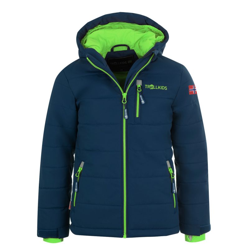 Trollkids Kids Hemsedal Snow Jacket XT navy with reflectors (513-100) In preparation Your Sports Performance