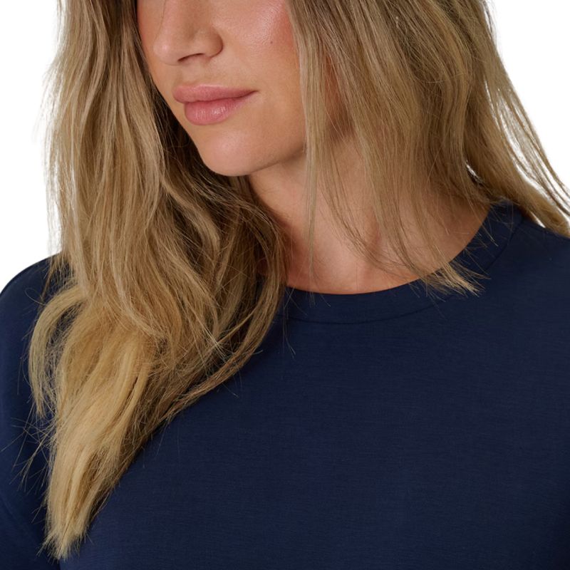 Women's 4F F3489 Navy Blue T-Shirt 4FWAW26TTSHF3489 31S