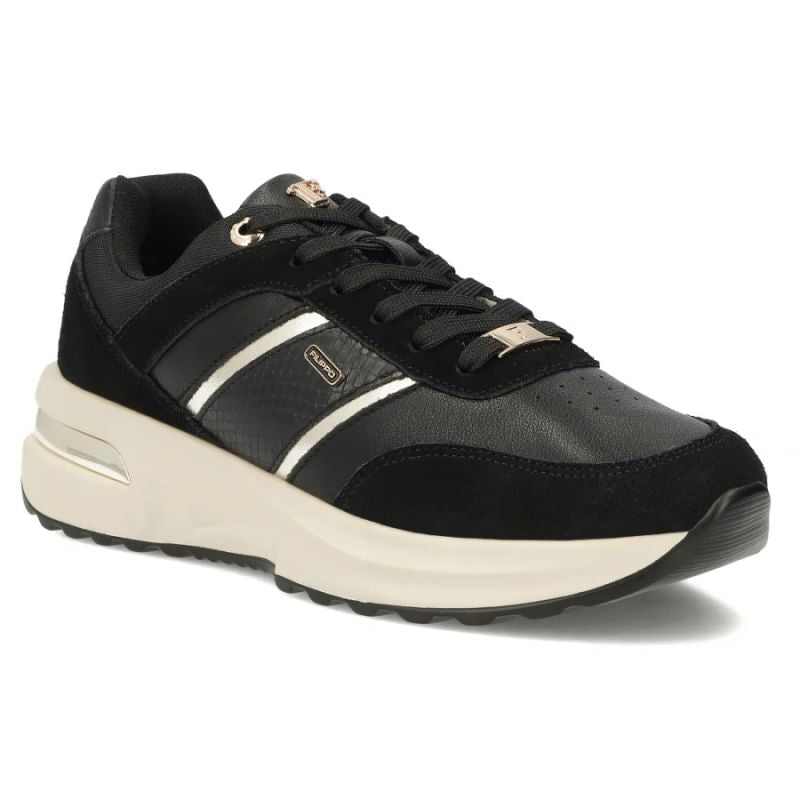 Women's leather shoes, sneakers, black Filippo DP7772 Filippo