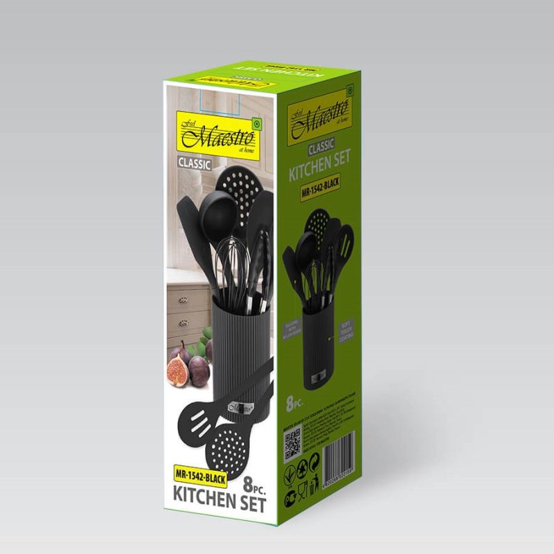 Kitchen utensils 8 pieces MR-1542-BLACK MAESTRO AGD - Produkty/Sztućce i przybory kuchenne Your Sports Performance