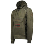 Geographical Norway Gymclass EO Tiedye Badge sweatshirt M WU8270H-GNO-KAKI Clothing/Outdoor/Geographical Norway Your Sports Performance