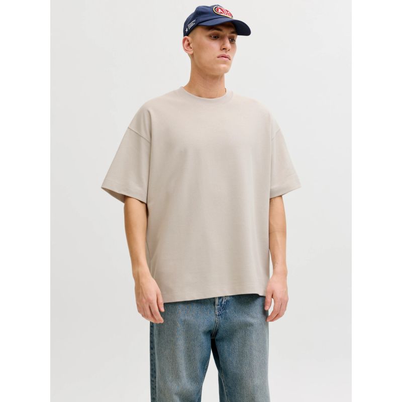 Jack&Jones men's t-shirt JJEBARRON TEE SS O-NECK NOOS 12298906 MOONBEAM Jack&Jones