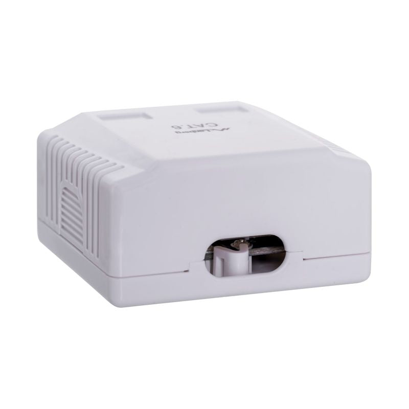 Lanberg OU6-0002-W surface-mounted socket (RJ-45; UTP; white) Kable, gniazda i wtyki/Puszki wyposażone Your Sports Performance