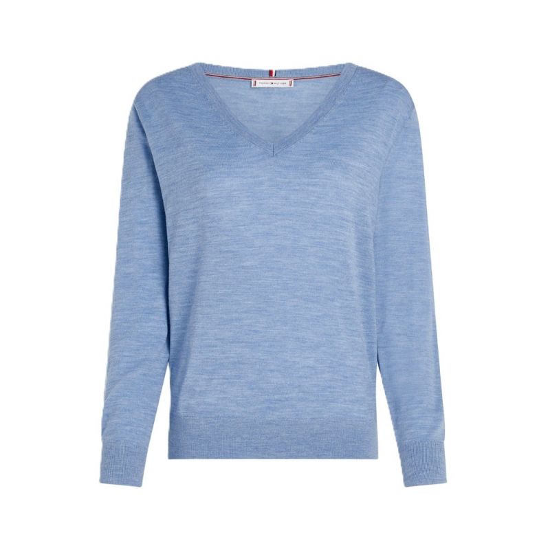 TOMMY HILFIGER WOMEN'S MERINO V-NK SWEATER In preparation Your Sports Performance
