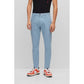 Hugo Boss men's slim-fit trousers in stretch cotton gabardine, light blue (50468314-451) In preparation Your Sports Performance