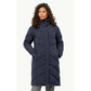 Jack Wolfskin MARIENPLATZ COAT W night blue Down Insulated women's winter jacket navy blue (1206971_1010) In preparation Your Sports Performance
