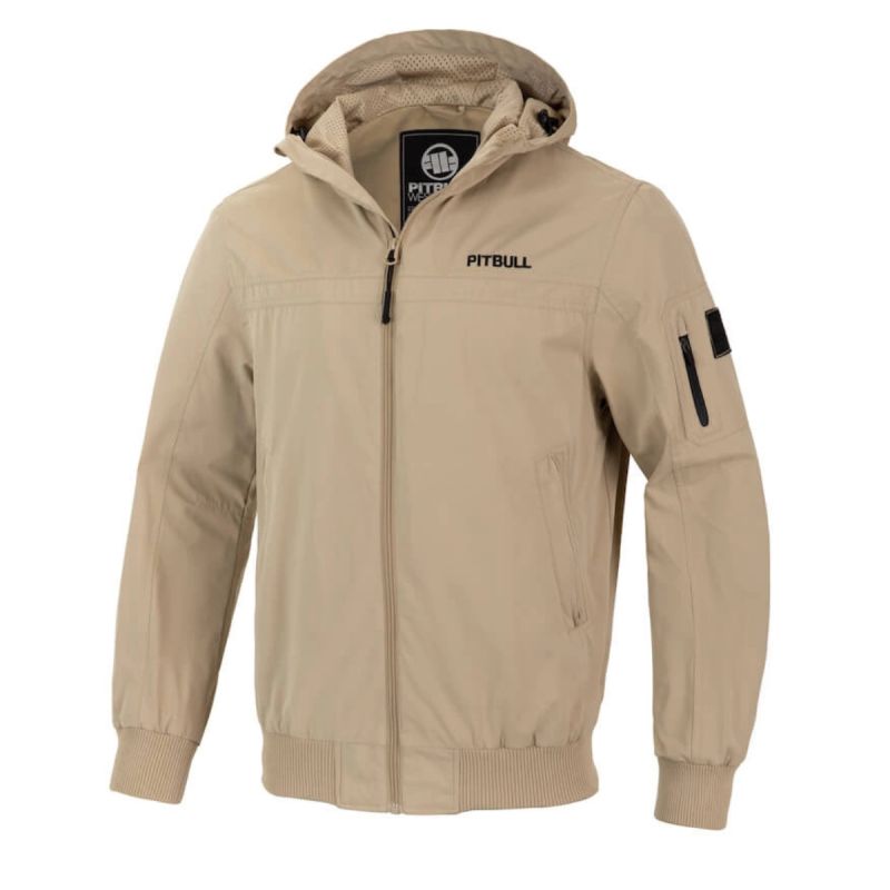 Pit Bull West Coast Longwood Men's Jacket Beige - 52401725 Odzież/Odzież na co dzień Your Sports Performance