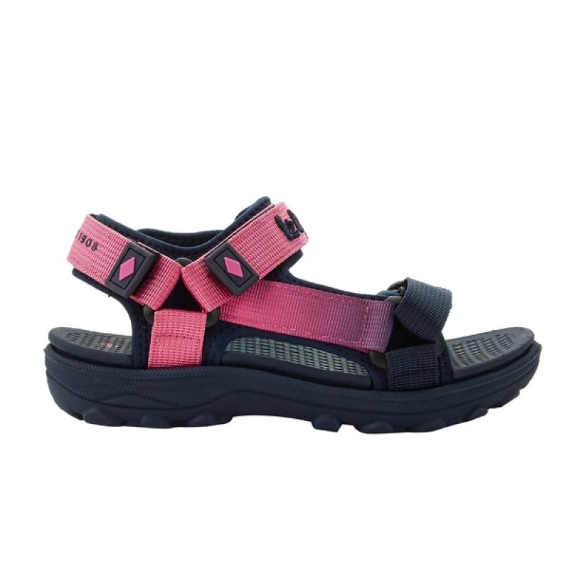 Lee Cooper children's shoes girls velcro sandals for summer beach navy blue pink Lee Cooper