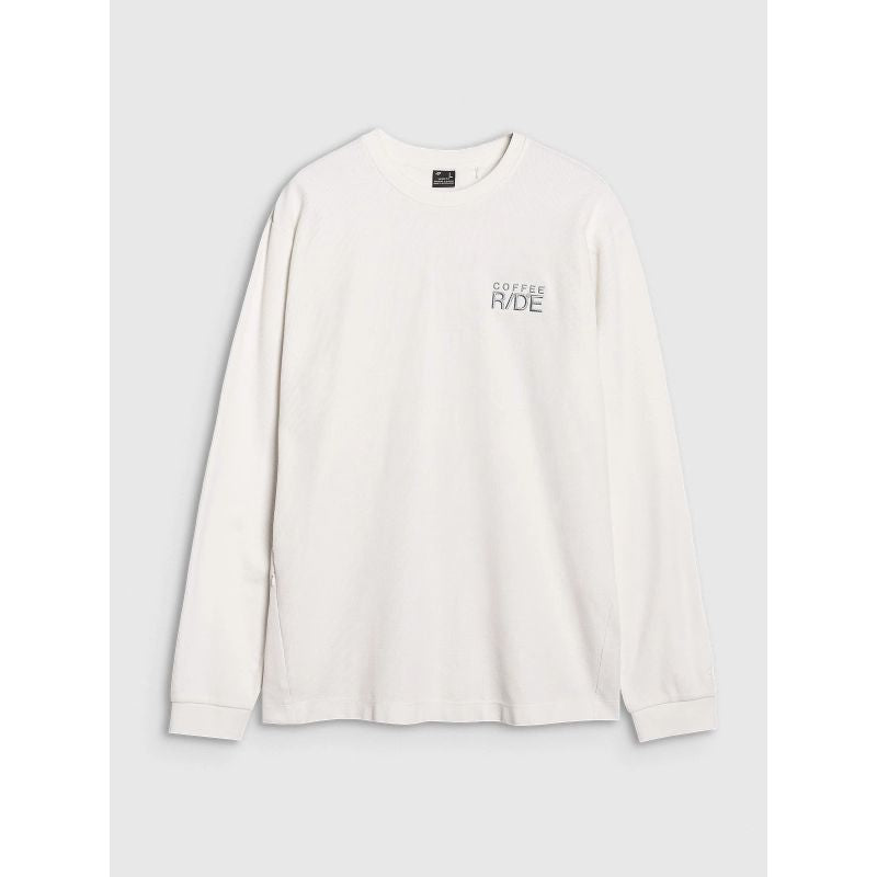 Men's oversize longsleeve with print 4F 4FWSS25TLONM390-11S *Kategoria tymczasowa Your Sports Performance