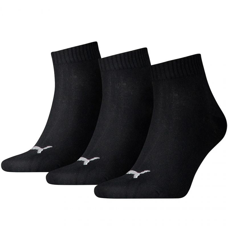 Puma Unisex Quarter Plain 3pak Socks 906978 32/27108000 12 Clothing/Training/Socks Puma