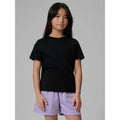 Girls' regular-fit plain T-shirt 4F 4FJRMM00TTSHF3553-20S
