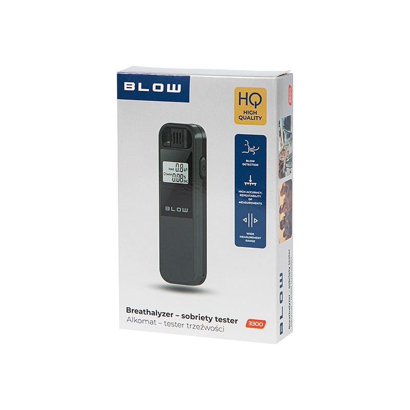 BLOW 3300 BLACK BREATHALYZER-SOBRIETY TESTER Elektronika i akcesoria/Alkomaty Your Sports Performance