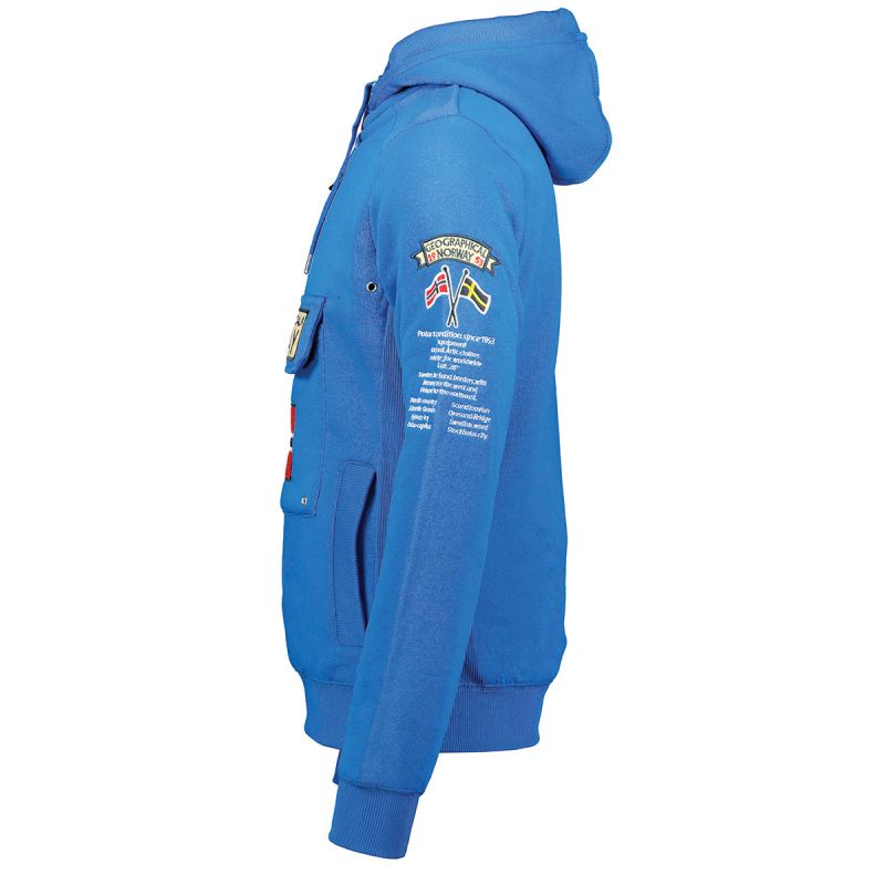 Geographical Norway Gymclass Db 100 M sweatshirt WW5525H/GN/Royal Blue Clothing/Outdoor/Geographical Norway Your Sports Performance