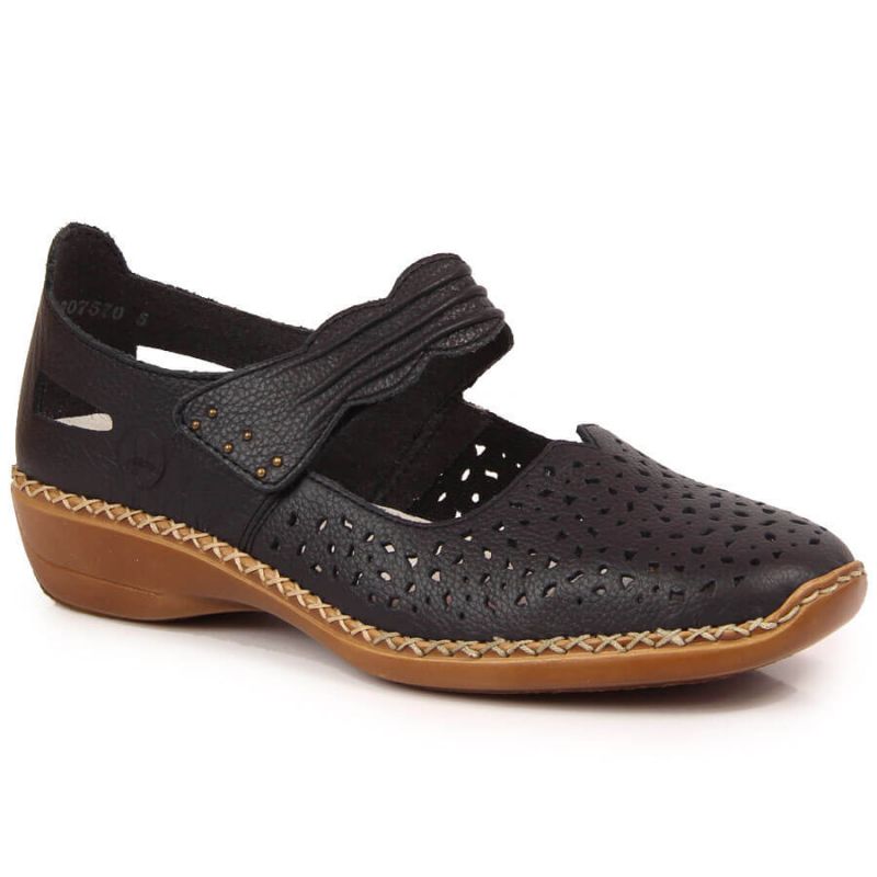 Rieker W RKR139 navy blue leather shoes Footwear/Lifestyle/Rieker Your Sports Performance