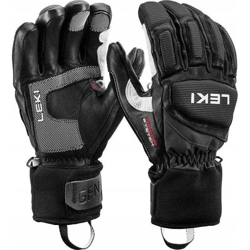 LEKI GLOVES Griffin Pro 3D black/white 8.5 Narciarstwo/Rękawice Your Sports Performance
