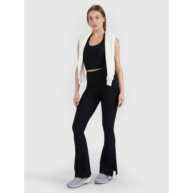 Women's slim crop top smooth 4F | Anna Lewandowska 4F 4FALSSS25TSLEF215-20S