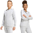 adidas Tiro 26 League Sweat Full Zip Hoodie for Kids Gray KF3323