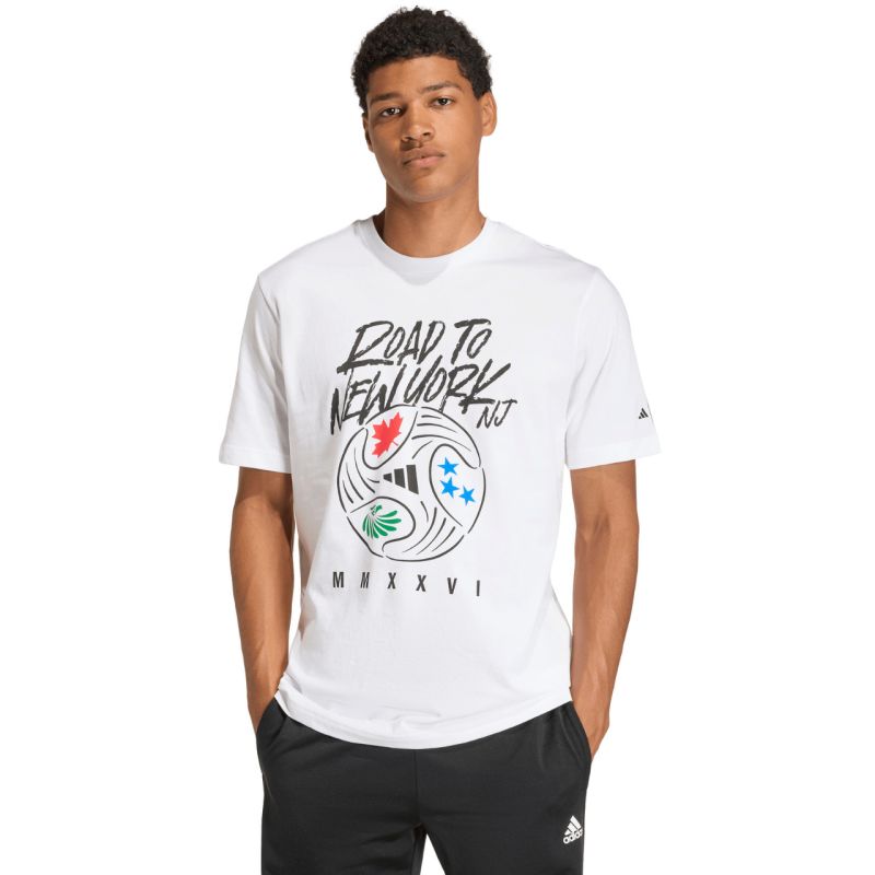 Men's adidas FIFA World Cup 26™ Road to NYNJ Graphic T-Shirt White KB2535