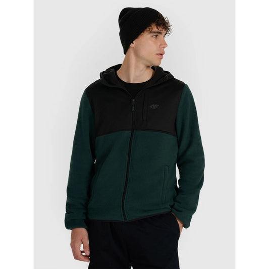 Men's regular hooded fleece 4F 4FWAW25TFLEM417-40S 4f