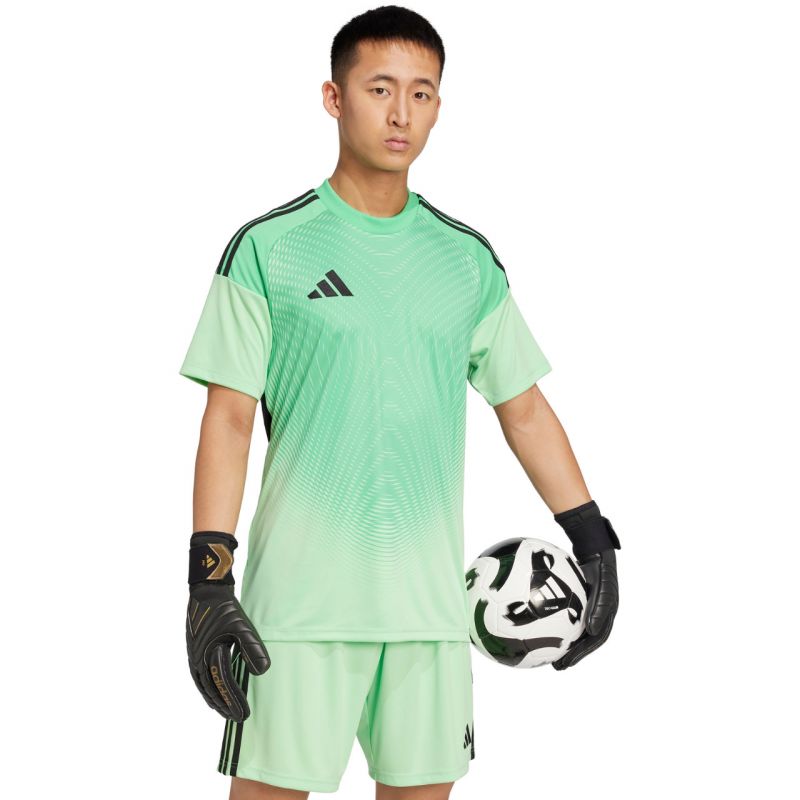 adidas Tiro 25 Competition Jersey Short Sleeve Men's Goalkeeper Jersey Green JI9716 In preparation Adidas