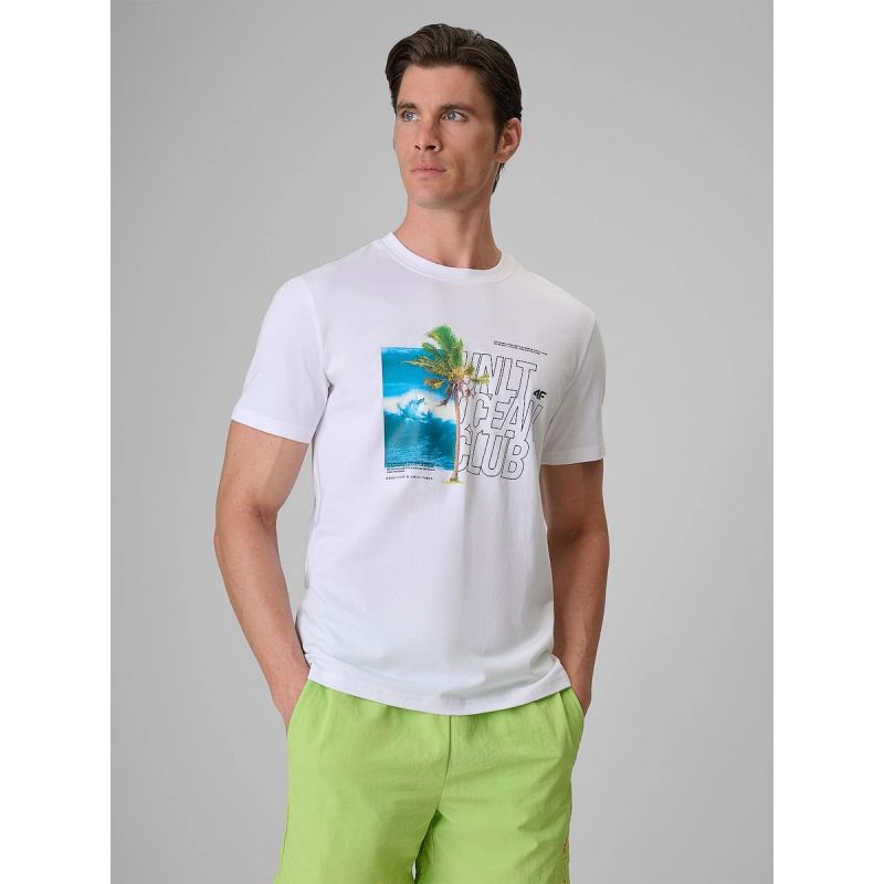 Men's regular printed T-shirt 4F 4FRSS26TTSHM4303-10S 4f