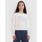 Girls' sweatshirt without a hood, 4F 4FJWSS25TSWSF1483-11S *Kategoria tymczasowa Your Sports Performance